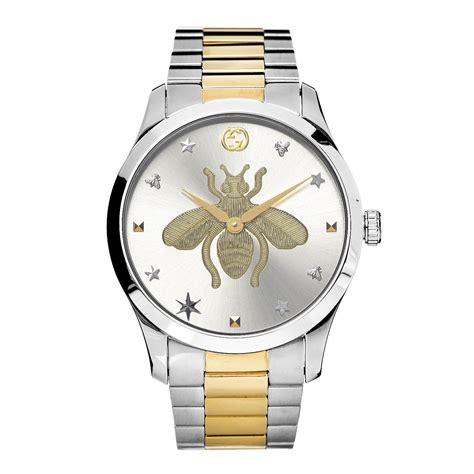 gold gucci bee zero gauges|Gucci bee watch necklace.